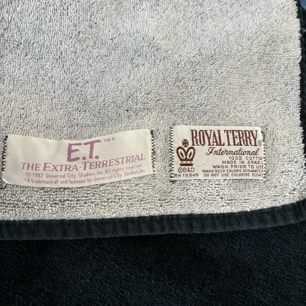Vintage 1982 ET Movie Beach Towel Royal Terry